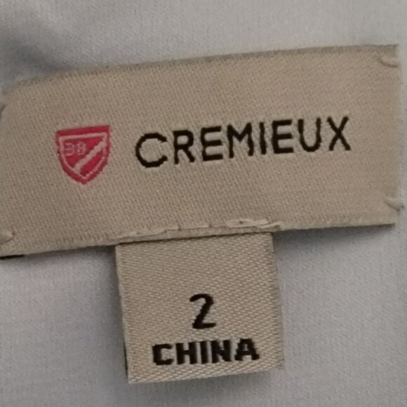 Cremieux Blue and White Patterned Dress Size 2 - Picture 3 of 6